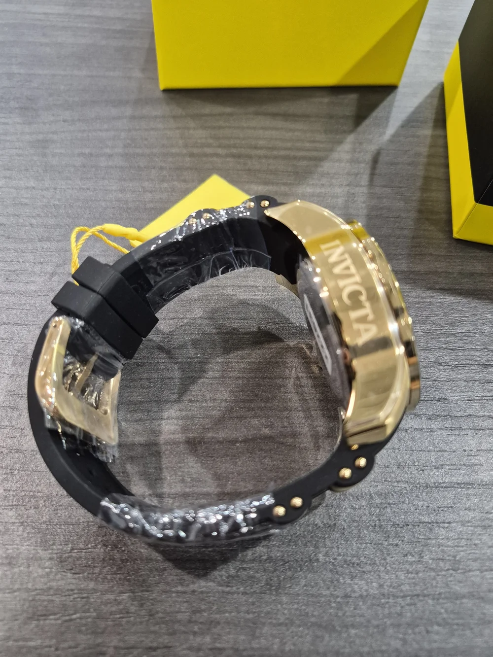 Invicta Gold and Black Sport Chronograph Watch